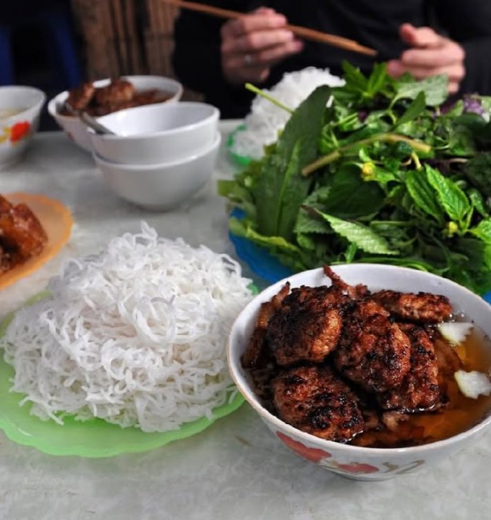 Bun cha in Hanoi